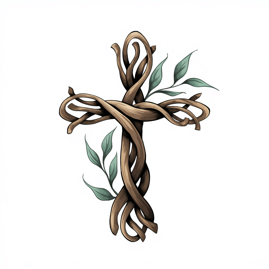 Cross made of Branches