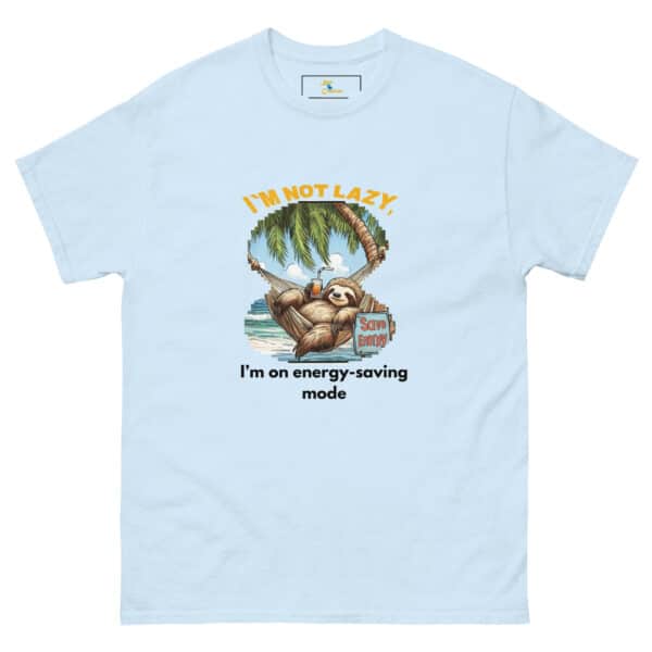 'I'm Not Lazy, I'm on Energy Saving Mode' Sloth Hammock T-Shirt